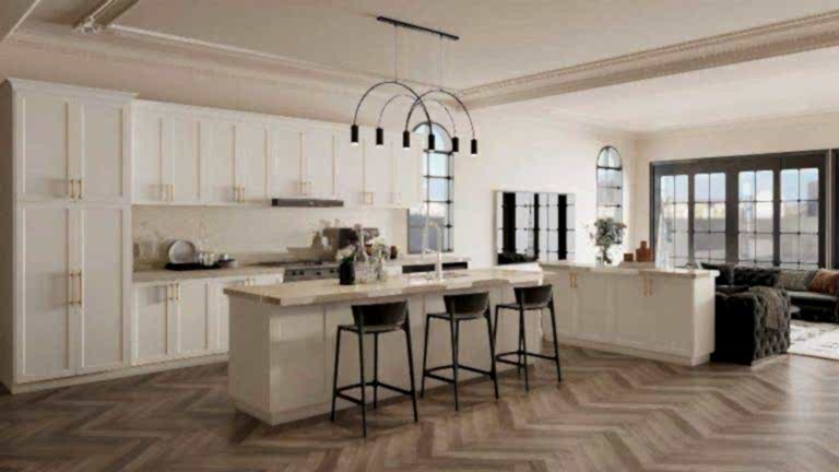 Modern White Lacquer Shaker Kitchen Cabinets