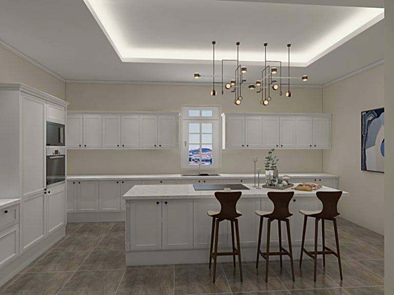 White Shaker Mastery Farmhouse Kitchen Elegance