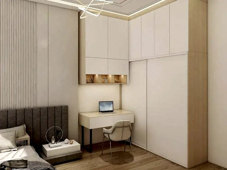 Minimalist Elegance: Exploring a White Sliding Door Wardrobe