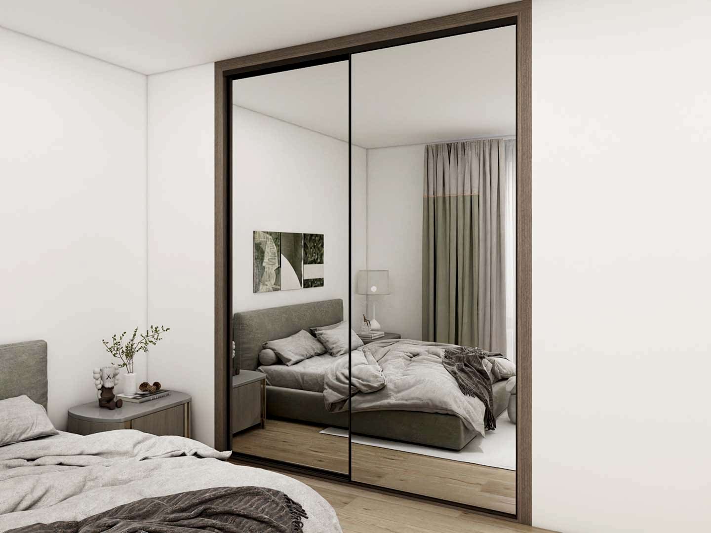Sliding Wardrobe 17 Modern Mirror Sliding Door Wardrobe