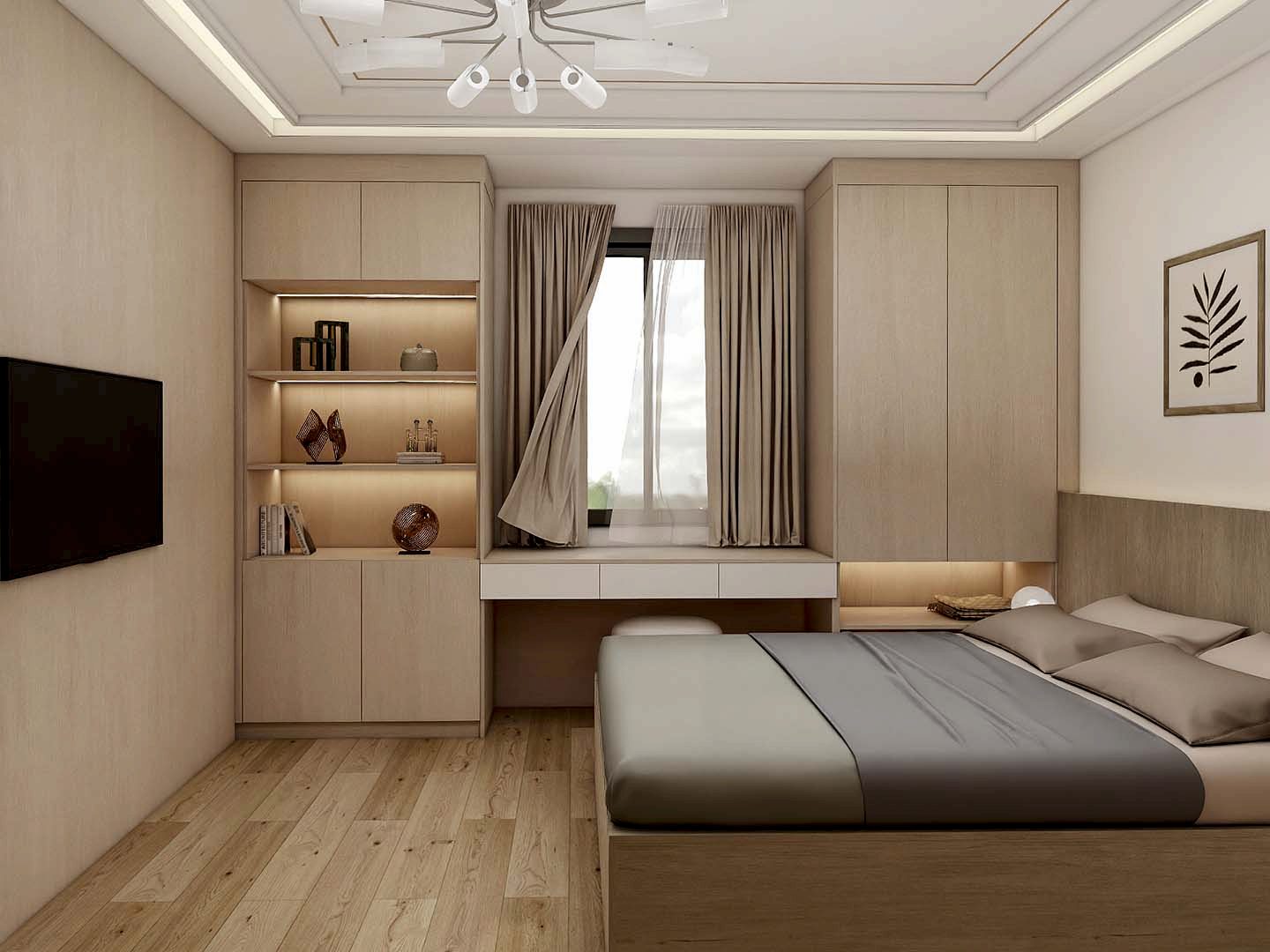 Bedroom Wardrobe 13 White Melamine Modern Hinged Wardrobes with Glass Doors