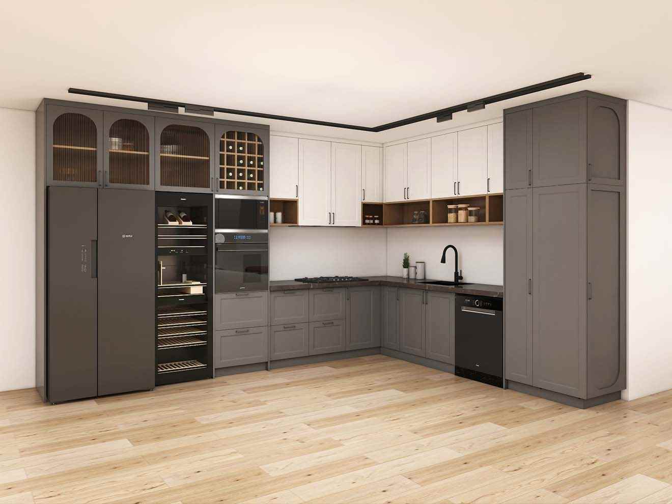Shaker Kitchen Cabinets 16 Timeless Shaker Style Cabinet Doors in a Modern Two-Tone Kitchen