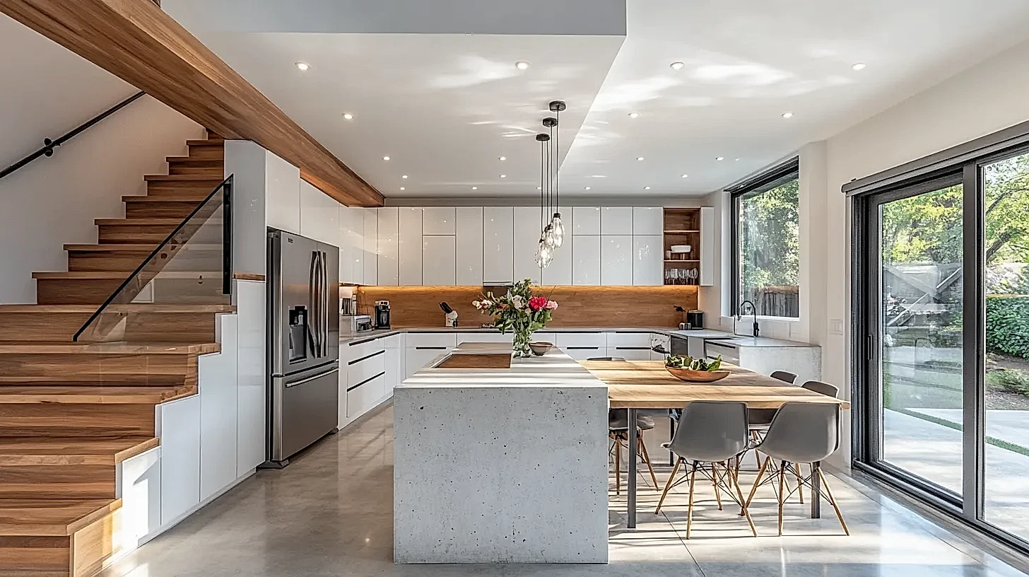 Lacquer Kitchen Cabinets 17 Modern kitchen with High Gloss White Lacquer Cabinets