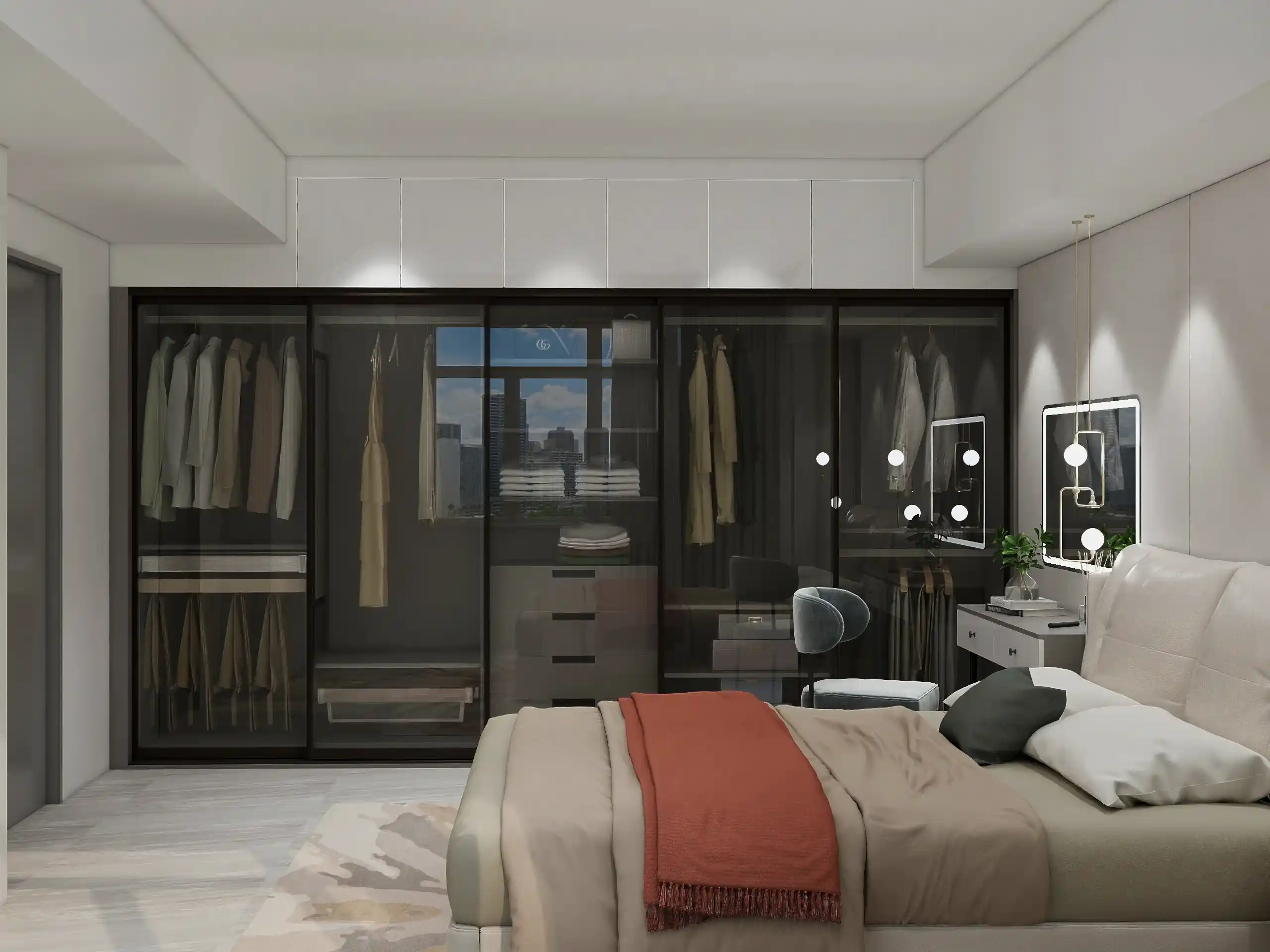 Bedroom Wardrobe 4 Built in walk in closet