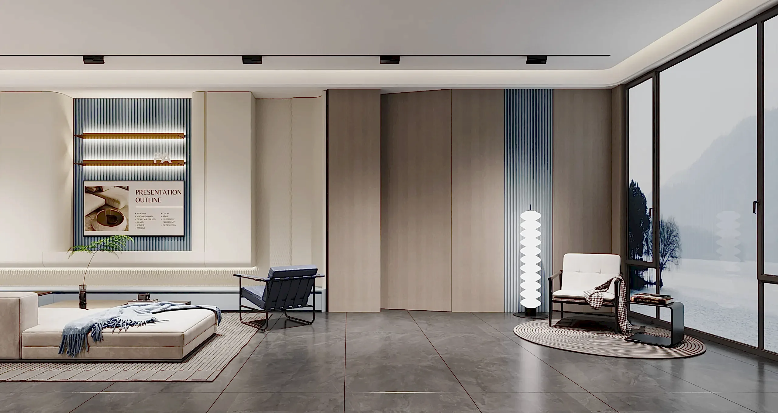 Home 22 Aluminum Invisible Door Example