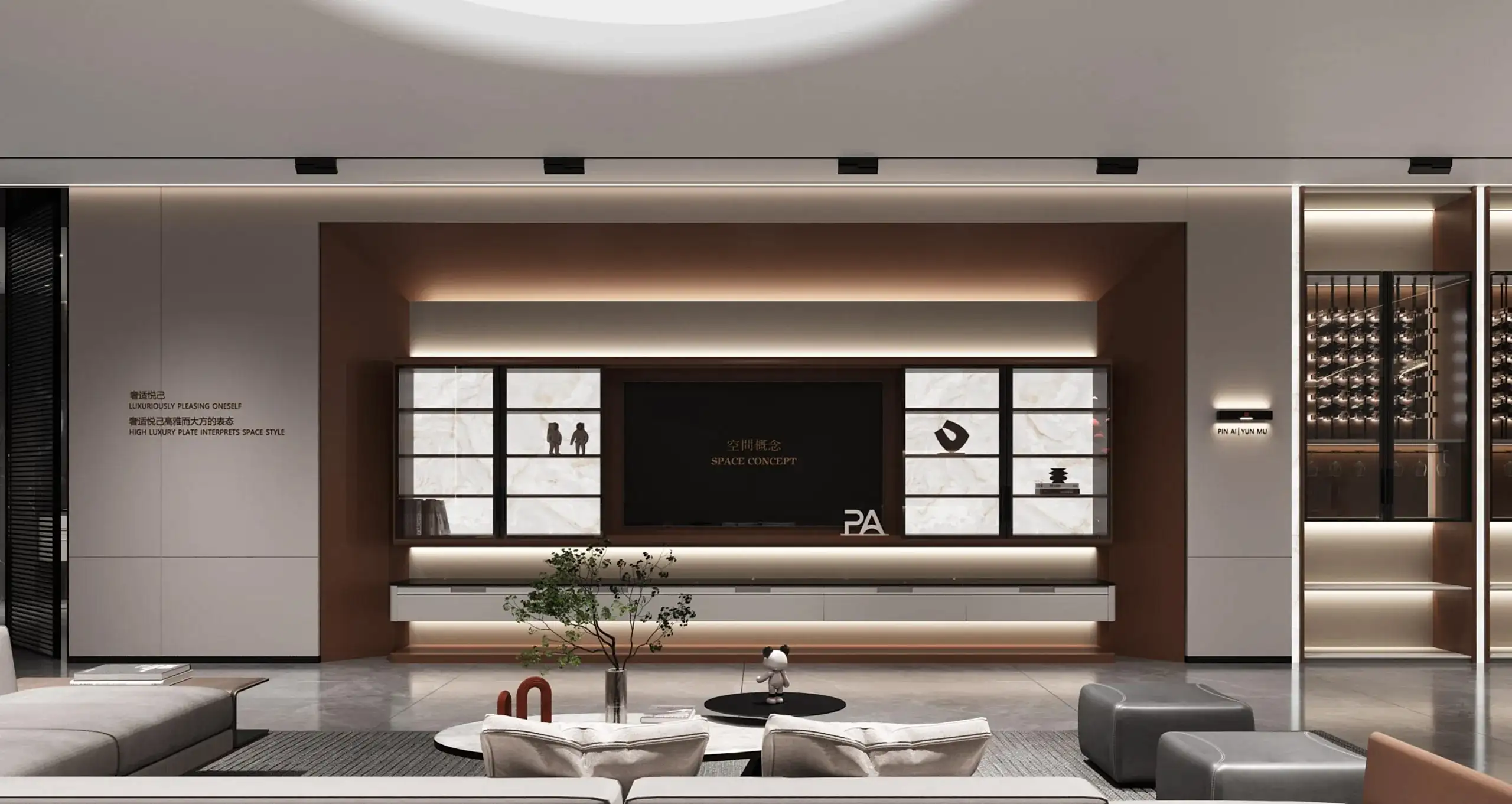 Saudi Arabia Market 13 PA-Home-TV-Cabinet-Luxurious