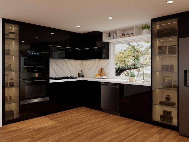 Custom Wholesale Cabinets 26 High Gloss Cabinets for Bright, Spacious Interiors