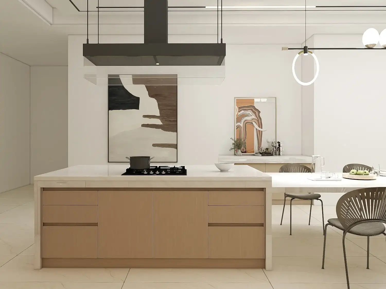 Modern Luxury Kitchen Sink Cabinet Design 2 Minimalist Central Island Concept