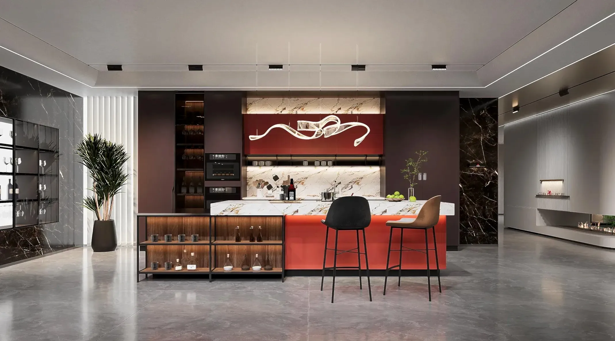 Home 10 Custom Lacquer Kitchen Cabinets With Smart Storage Solution