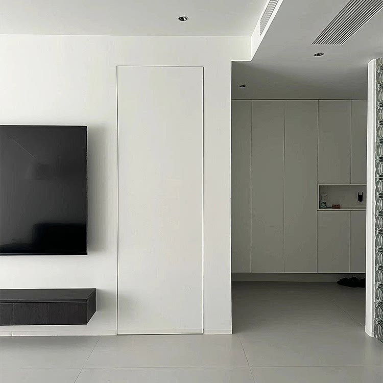 Modern White Minimalism Interior Door