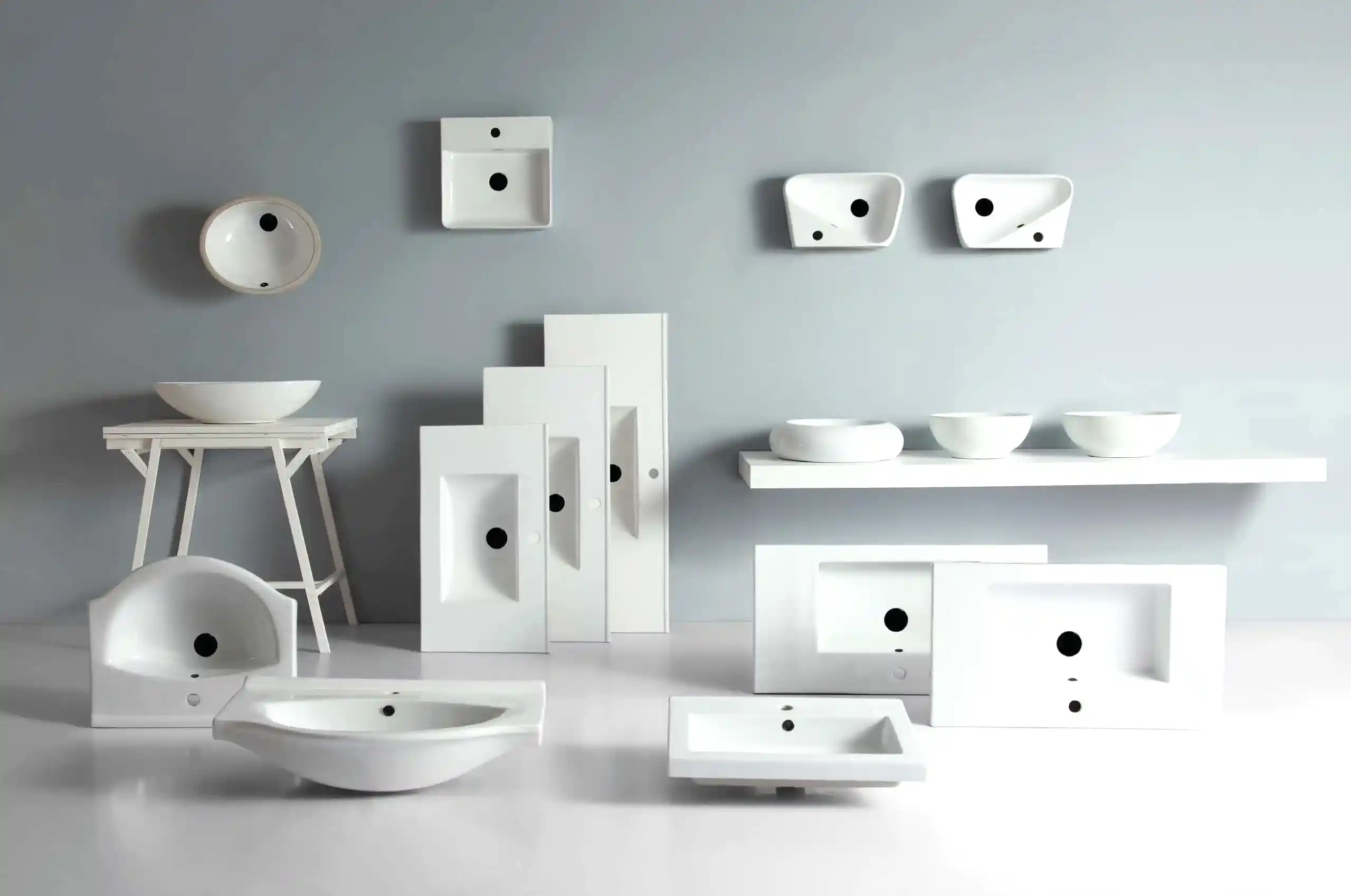 Sanitary Ware 25 Modern collection of white sinks with unique designs by a leading sanitary ware manufacturer scaled 1