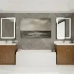 Sanitary Ware 19 Warm Walnut Vanity in Contemporary Marble Oasis scaled 1